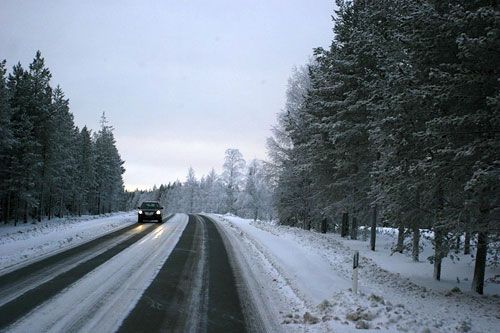 в финляндию на машине зимой